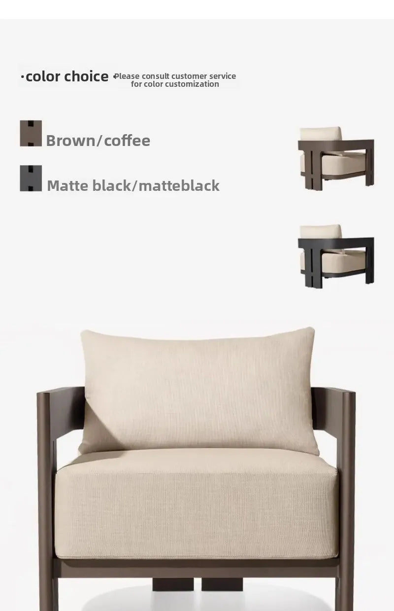 Courtyard Sofa, Outdoor Relaxation, Outdoor Lounge Chair, Villa Garden Table, High-end Furniture Set, Garden Furniture
