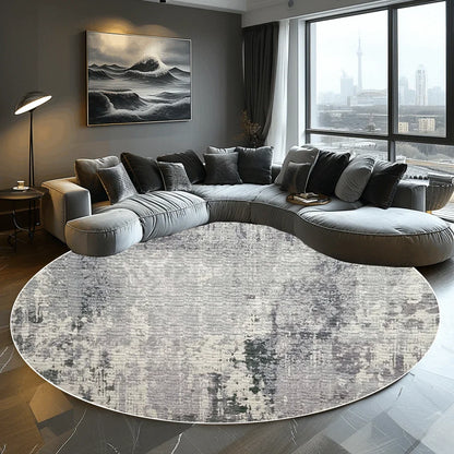 Abstract Round Carpet Living Room Decoration Home Modern Bedroom Decor Carpet Balcony  Washroom Floor Mat  Washable Pet Rugs