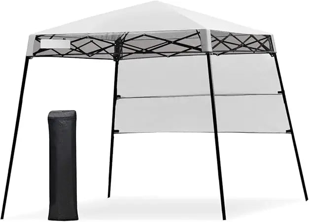 Portable 7x7 Ft Outdoor Pop Up Canopy Tent with Carry Bag, 4 Stakes, Ideal for Hiking and Camping Adventures
