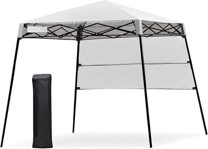 Portable 7x7 Ft Outdoor Pop Up Canopy Tent with Carry Bag, 4 Stakes, Ideal for Hiking and Camping Adventures