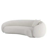 Nordic, modern minimalism, lamb wool cashew curved creative sofa