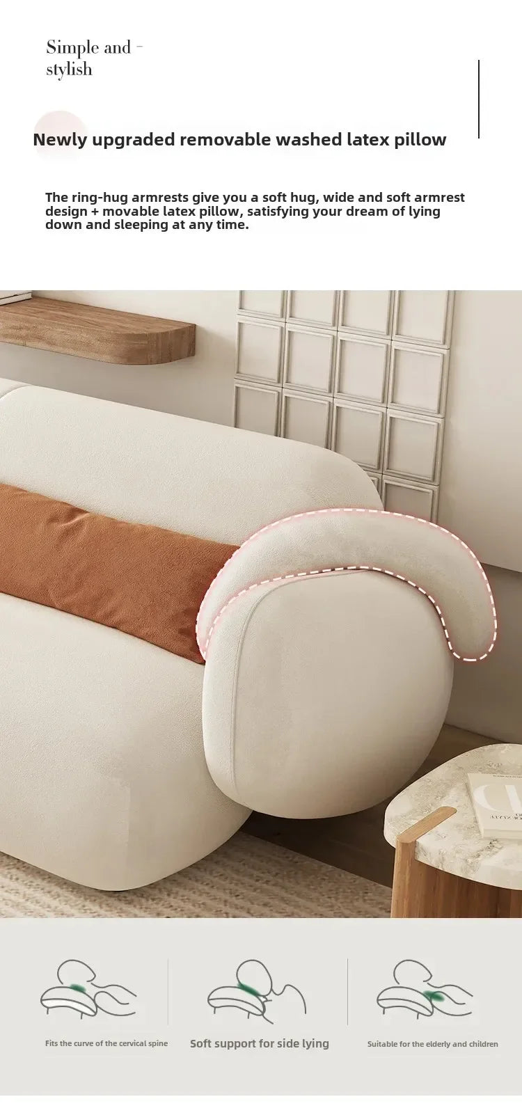 White Technology Cloth Sofa Set Modern King Size Foam Sponge Tatami Couch Large Reading Design Soft Big Bank Bedroom Furniture