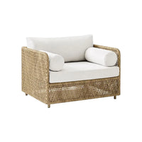 Outdoor sofa teak PE rattan sofa outdoor garden sun protection leisure courtyard rattan chair sofa