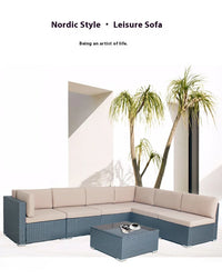 Wholesale Outdoor High Quality Sofa Rattan Sofa Garden Dining Sofa Outdoor Patio Furniture