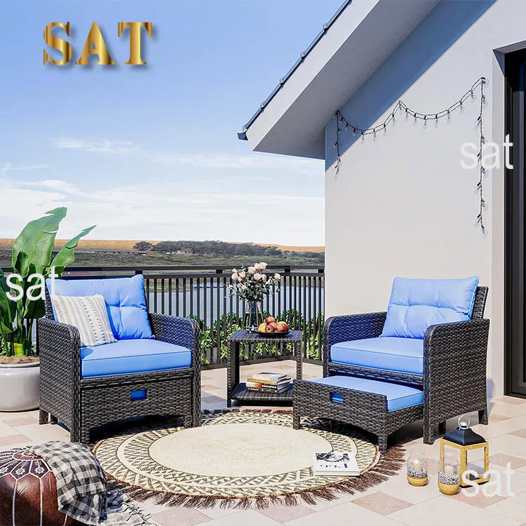 Hot SalesDygj Modern Design Outdoor Patio Furniture Durable & Comfortable Wicker Rattan Sofa Set & Garden Chair For Courtyard &