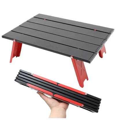 Portable Outdoor Beach Table Ultralight Foldable Camping Table Mini Aluminum Table Garden Party Trip Hiking Table