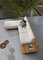 Nordic Modern Design Outdoor Rattan Furniture Rainproof Sunproof for Courtyard Balcony Villa Open-Air Leisure Outdoor Sofa Set
