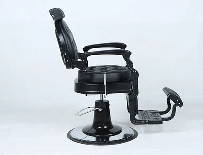 Barber Chair Retro Stylish Hairdressing Beauty Armrest Hydraulic King Hair Styling Classic Furniture Salon Barber Chair