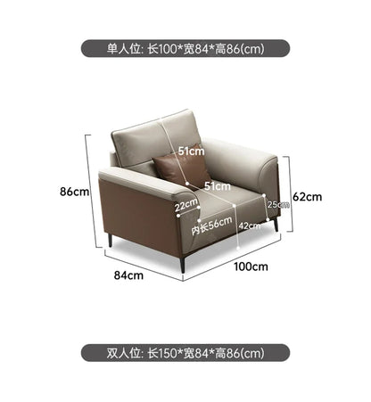 Designer Luxury Living Room Sofa Set Minimalist Beige Sectional Modern Nordic Sofas Puffs Double Canape Salon Home Furniture