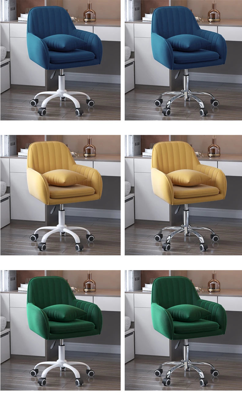 Modern Bedroom Comfortable Learning Chair Lift Swivel Office Chairs Study Room Chair Home Armrest Backrest Leisure Makeup Chair