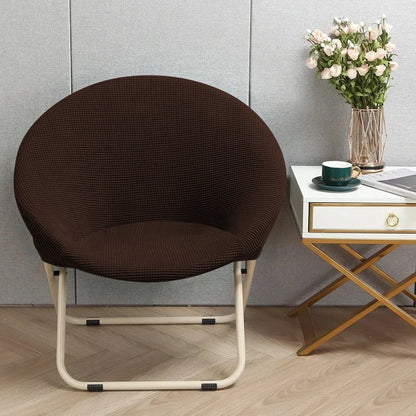 Comfortable Folding Chair Cover Cozy Moon Chair Relaxing Sun Chair Protector Stretchy Soft Cushion Portable Padded Seat Cover