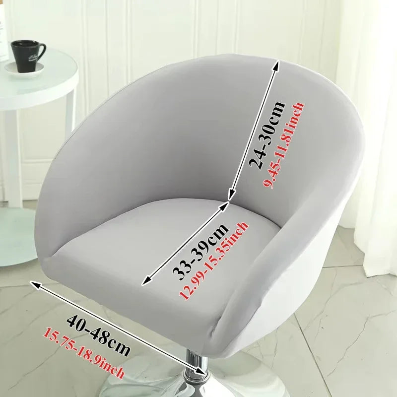 1PC Semi-Circular Universal Wear-Resistant Chair Cover Chair Cover Dust-proof Elastic Restaurant Hotel Dining Chair Cover 의자 커버