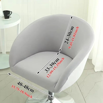 1PC Semi-Circular Universal Wear-Resistant Chair Cover Chair Cover Dust-proof Elastic Restaurant Hotel Dining Chair Cover 의자 커버