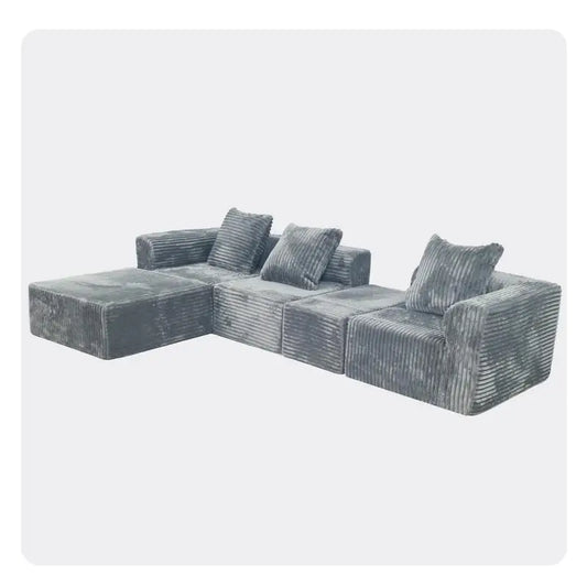 Convertible Modular Sectional Sofa Set - Compression Sofa for Living Room, Comfortable and Stylish Modular Design, Perfect for