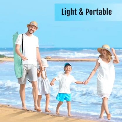 Deluxe Pop Up Beach Tent Sun Shade Shelter for 3-4/5-6 Person UV Protection Extendable Floor with 3 Ventilating Windows Plus Ca
