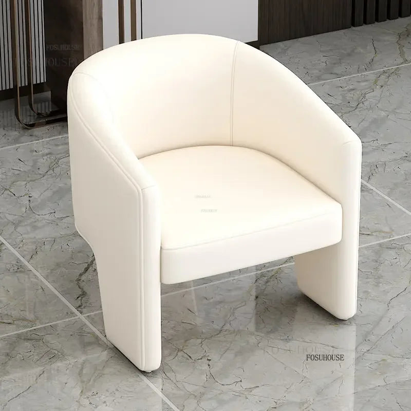 Simple Designer Flannel Backrest Living Room Chairs Light Luxury Leisure Armchair Living Room Furniture Balcony Lazy Single Sofa