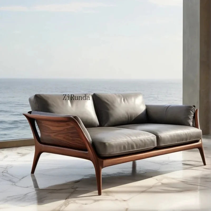 New Chinese Solid Wood Sofa Living Room Sofa