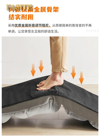 Lazy sofa tatami bay window lazy chair folding fabric can sit single chair balcony bedroom back lying