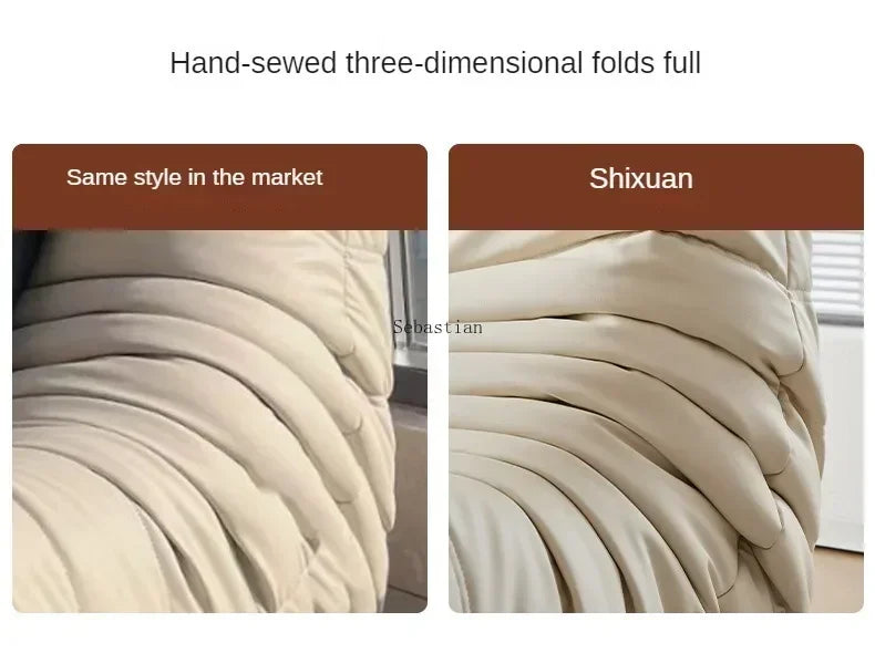 Cat Scratch Skin Sponge Caterpillar Sofa Lazy Velvet Small Apartment Living Room with Reclining Balcony Bedroom Single Sofa