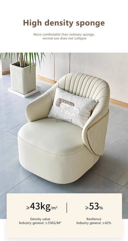 Modern Casual Rotating Leisure Chair Luxury Living Room Home Furniture Hotel Sofa Chair