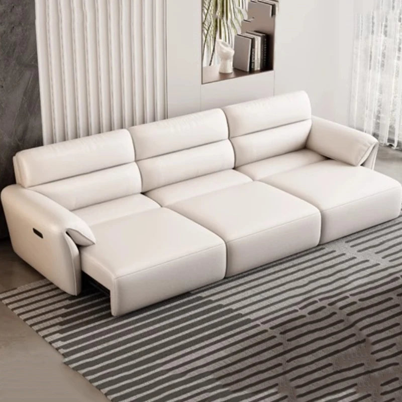 Minimalist Modern Sofa Electric Adults Cushion Comfortable Double Sofa Floor Apartment Divani Da Soggiorno Home Accessories