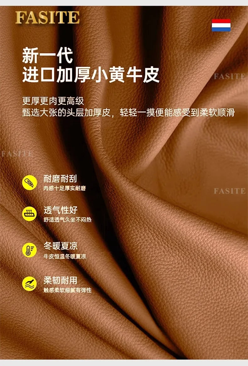 Leather sofa, electric living room, home theater sofa, modern function, adjustable leg support, one layer cowhide sofa