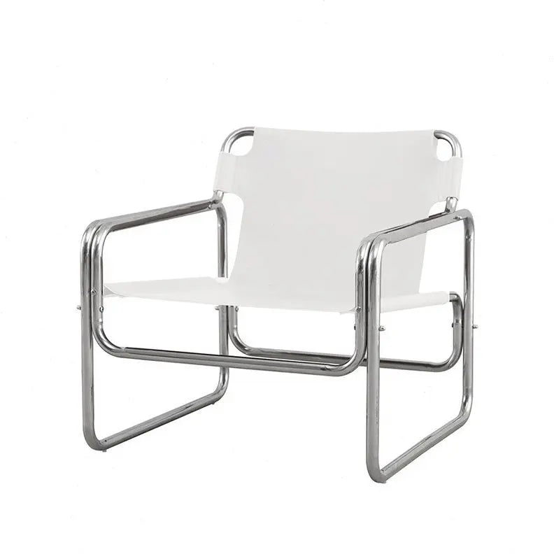 JOYLIVE Single Sofa Chair Designer Bauhaus Casual Chair Stainless Steel Saddling Coffee Chair Shooting Prop New Dropshipping