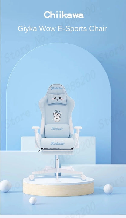 Pink Cute Gaming Chair Ergonomic Internet Celebrity Live Broadcast Computer Chair Home Office Lifting Rotating Reclining Seat