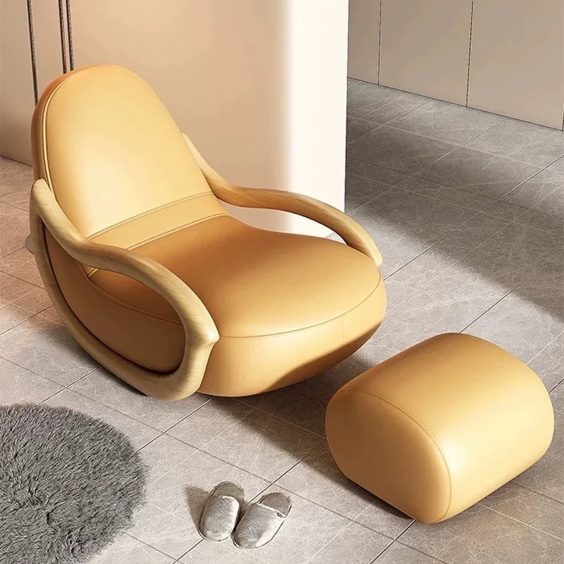 VV X Italian Support Living Room Chairs Simple White Lazy Designer Recliner Chairs Armchair Sofa Comfy Fauteuil Salon Home Furni