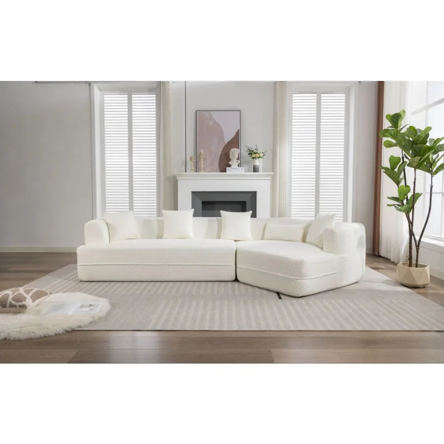 [VIDEO PROVIDED][ New And Upgraded Extended Edition]Modular sofa modern minimalist style sofa upholstered free combination roun