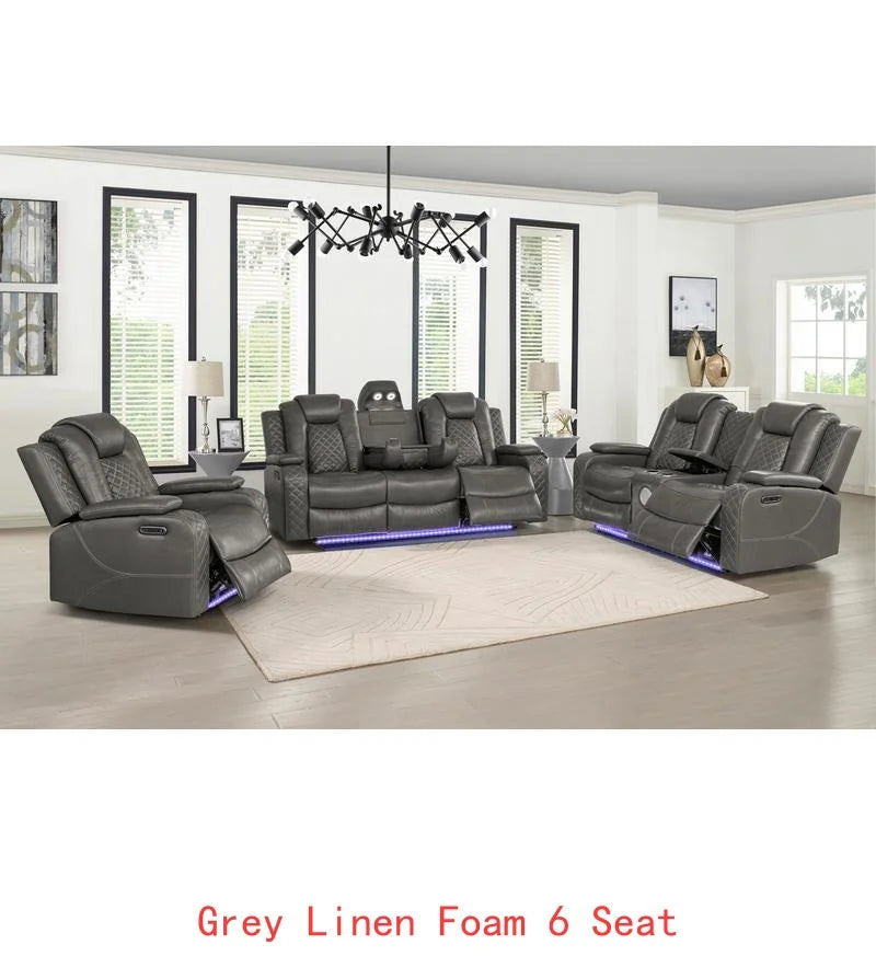 Home Theater Sofa Set - Comfortable Seating for Movie Nights and Entertainment - Luxe Design for Ultimate Leisure Experience
