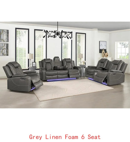 Home Theater Sofa Set - Comfortable Seating for Movie Nights and Entertainment - Luxe Design for Ultimate Leisure Experience