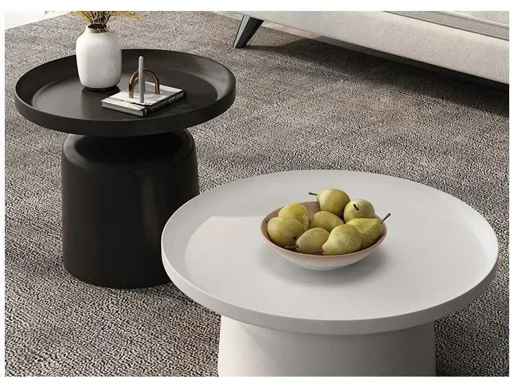 Circular Coffee Tables Nordic Living Room Center Table Modern Side Tea Table Portable Simple Bedroom Nightstand Home Furniture