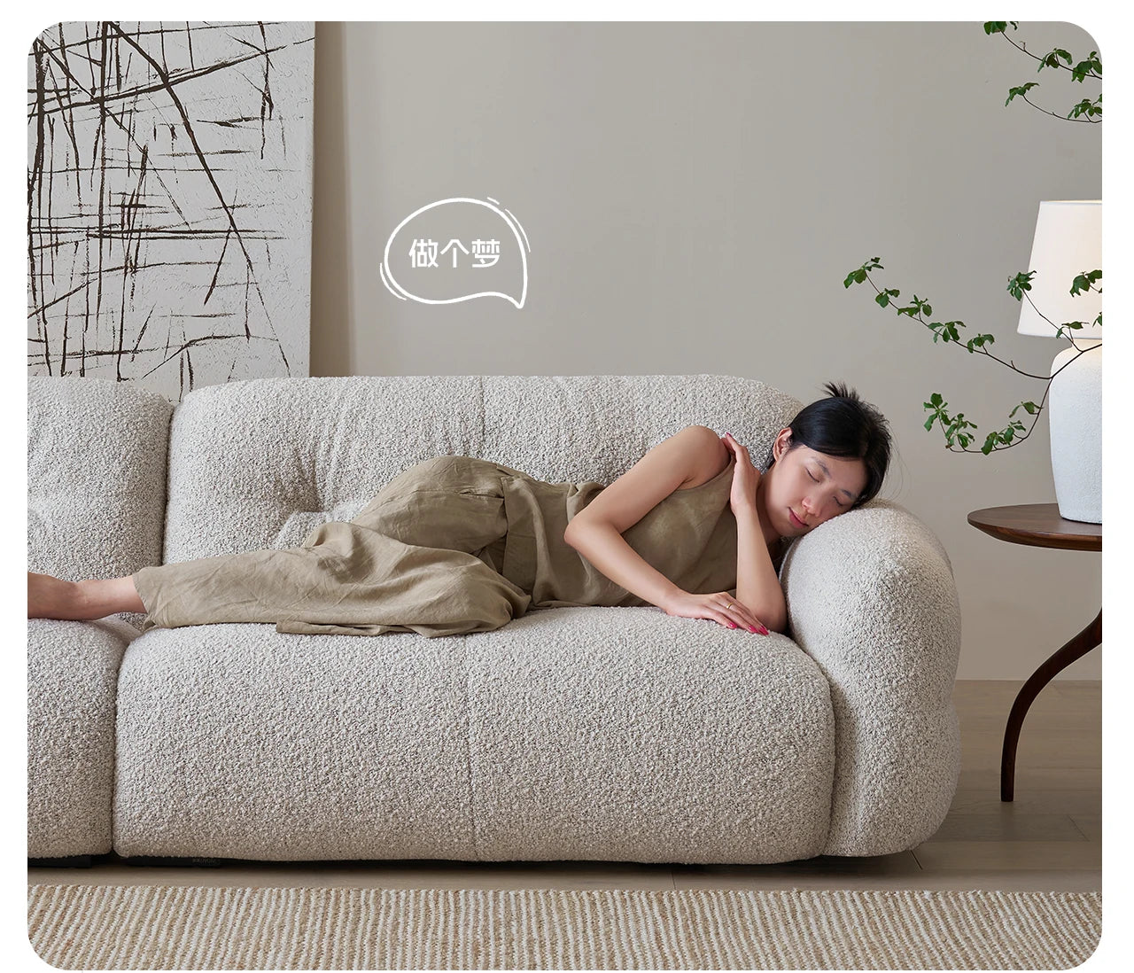 French Cream Style Sofa Modern Simple Living Room Comfortable Trendy Sofas Romantic High Quality Luxury Divano Home Furniture