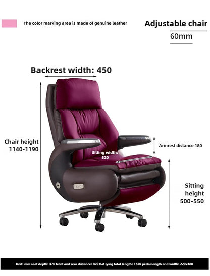 Electric Smart Office Chairs European Reclining Computer Chair Home Gaming Armchair Modern Office Furniture High-end Boss Chair