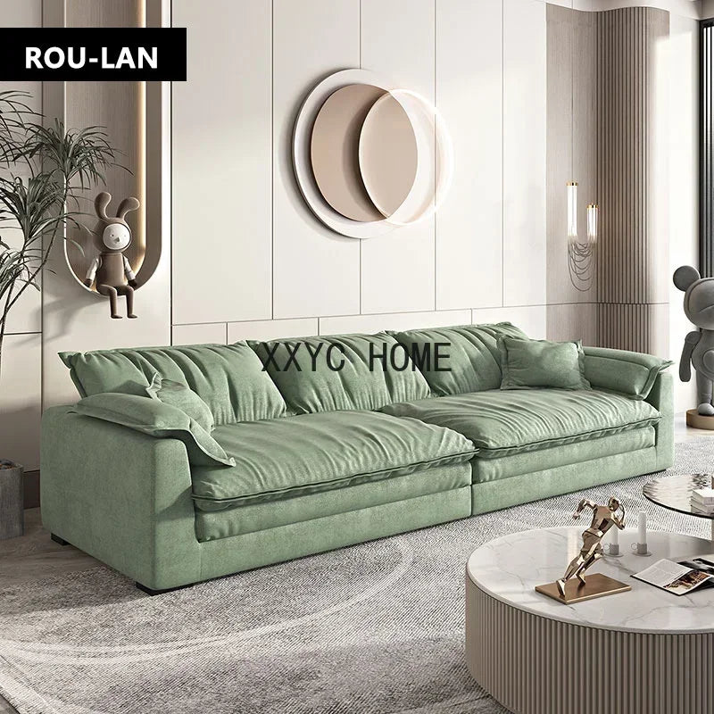 &S Comfy Modern Rectangular Sectional Sofa with Pillows Deep Seat Extra Large Couches Over Size Corner Sofa Living Room Sofas*