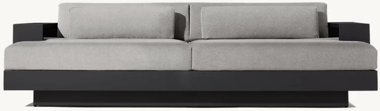 Customized Aluminum Outdoor Garden Sofa Set Popular For Hotels Courtyards Villas Living Rooms Including Sofa Table