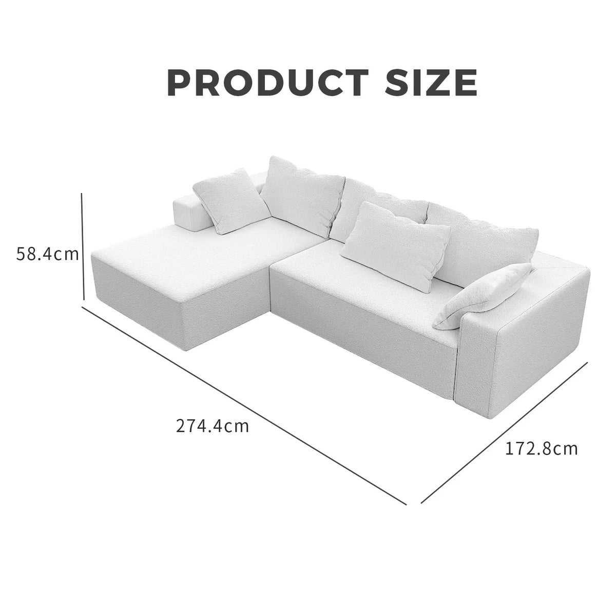 L-Shaped Sectional Couches for Living Room with Memory Foam, No Assembly Convertible Sofa Bed, Corduroy Fabric Customized