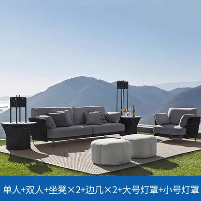Advanced Luxury Outdoor Sofas Simplicity Creative New Style Garden Sofas Villa Party Accent Furniture Arredo Giardino Lshysf