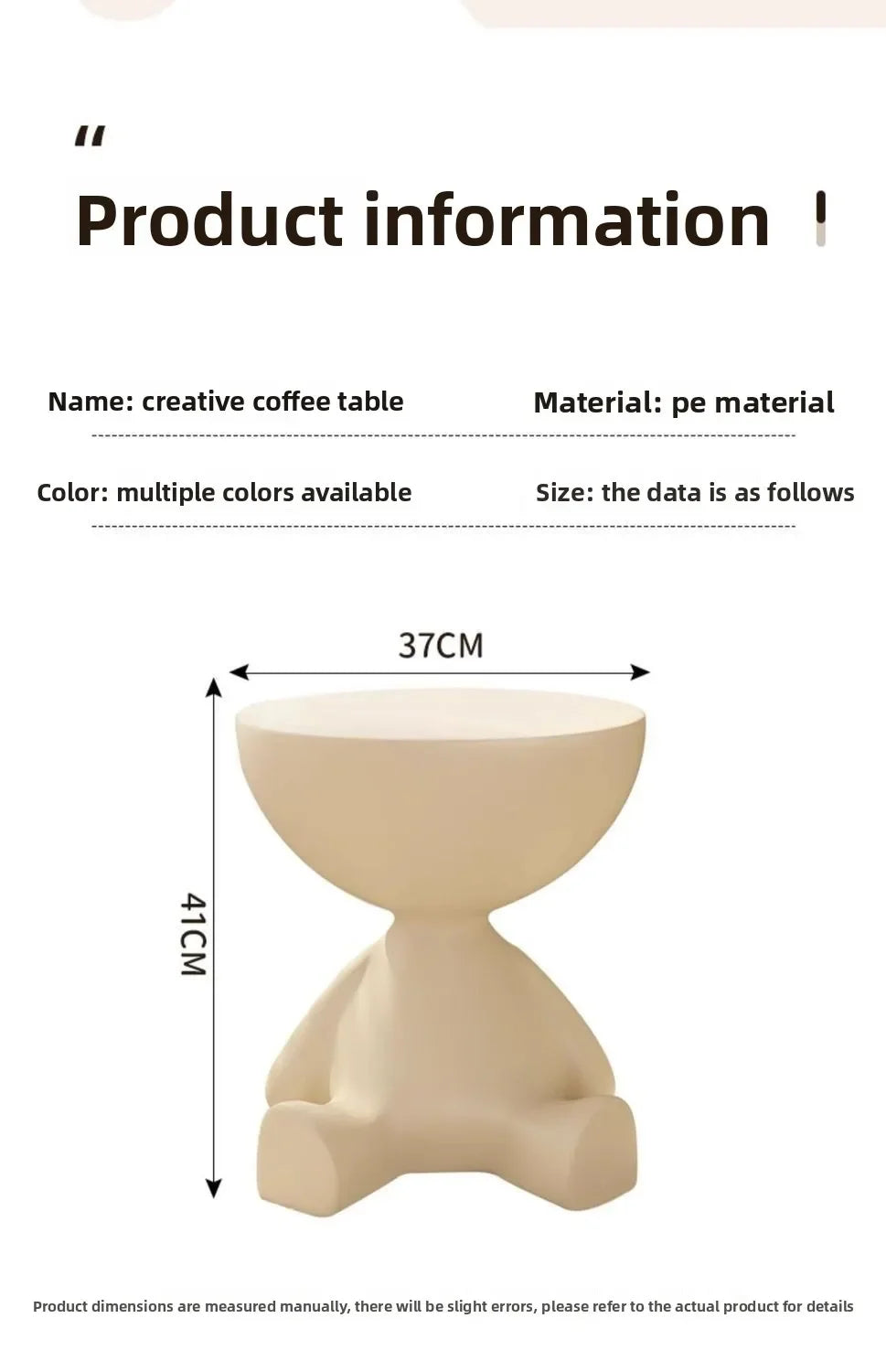 Modern Side Table - Multifunctional Corner End Table, Small Coffee Table for Living Room/Bedroom, Unique Design Nightstand