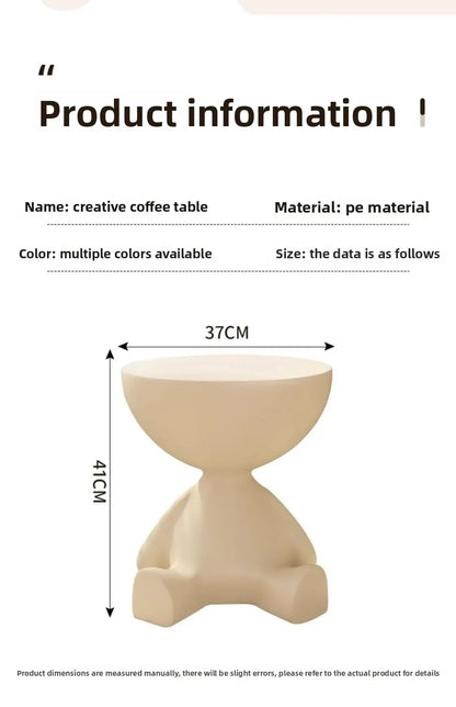 Modern Side Table - Multifunctional Corner End Table, Small Coffee Table for Living Room/Bedroom, Unique Design Nightstand