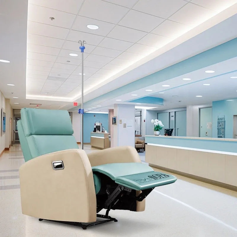 InfusionMedical Electric Sofa Chair Infusion Chair Hospital Furniture with Infusion Rack for Hospitals or Clinics