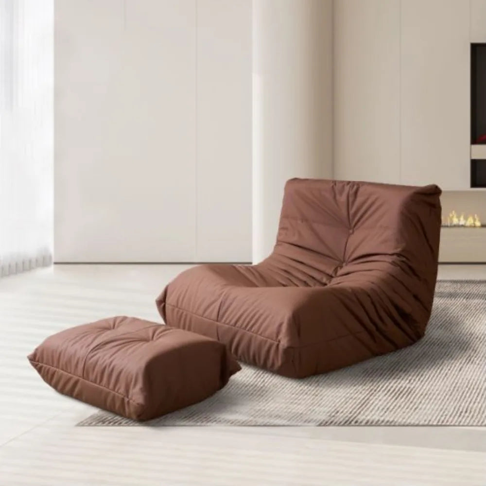 Lazy sofa, togo caterpillar sofa, light luxury, simple Internet celebrity creative chair, suede freehand space recliner
