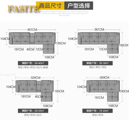 Living Room Sofa Set Corner Sofa Speaker Real Genuine Cow Leather Sectional Sofas Nordic L Shape Bluetooth Headrest Functional