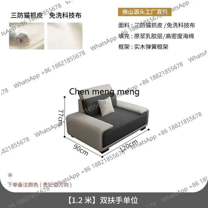 a55 Luxury Sectional Sofas Chaise Longue Bed Italian Modern Sofa Living Room Armchair Muebles Para El Hogar Home Furniture