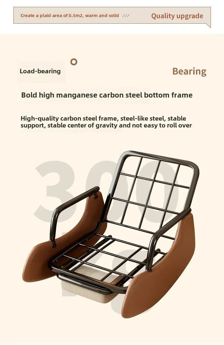Reclining Lunch Break Folding Lazy Sofa Chair Adults Can Sit Reclining Office Nap Chair Balcony Household Rocking Chair