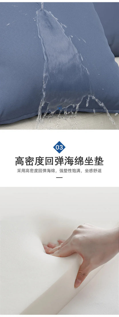 High-end outdoor furniture open-air balcony rain protection sun protection sofa courtyard outdoor villa hotel garden combination