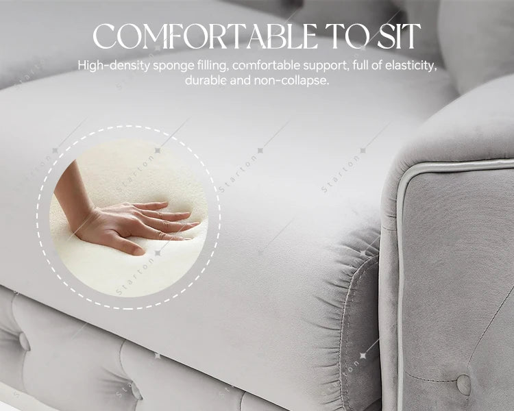 Best Manufacturer Nordic New Design Style Trend Couches Set Luxury Chesterfield Fabric Reclining Home Furniture Living Room Sofa