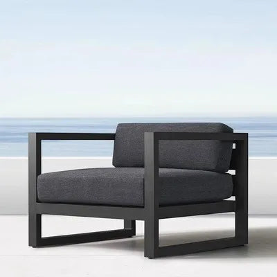 Outdoor Rattan Sofa Set Courtyard Garden Outdoor Leisure Rattan Chair Designer Model Home Outdoor Furniture