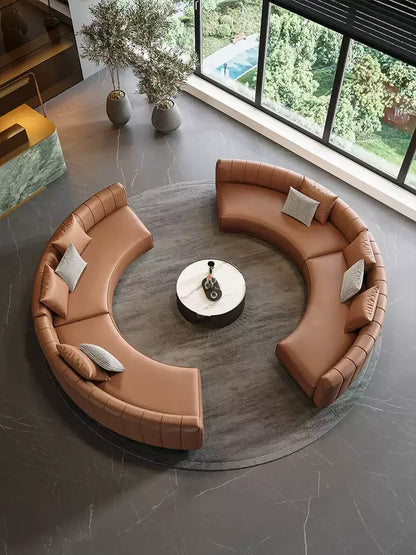 lobby curved sofa light luxury sales office negotiation beauty salon club reception lounge area sofa combination